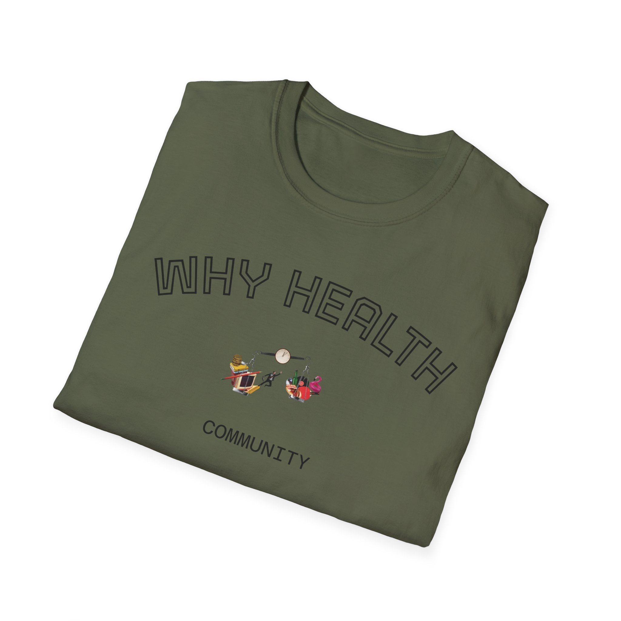 Balance Life Unisex T-Shirt with Why Health Logo