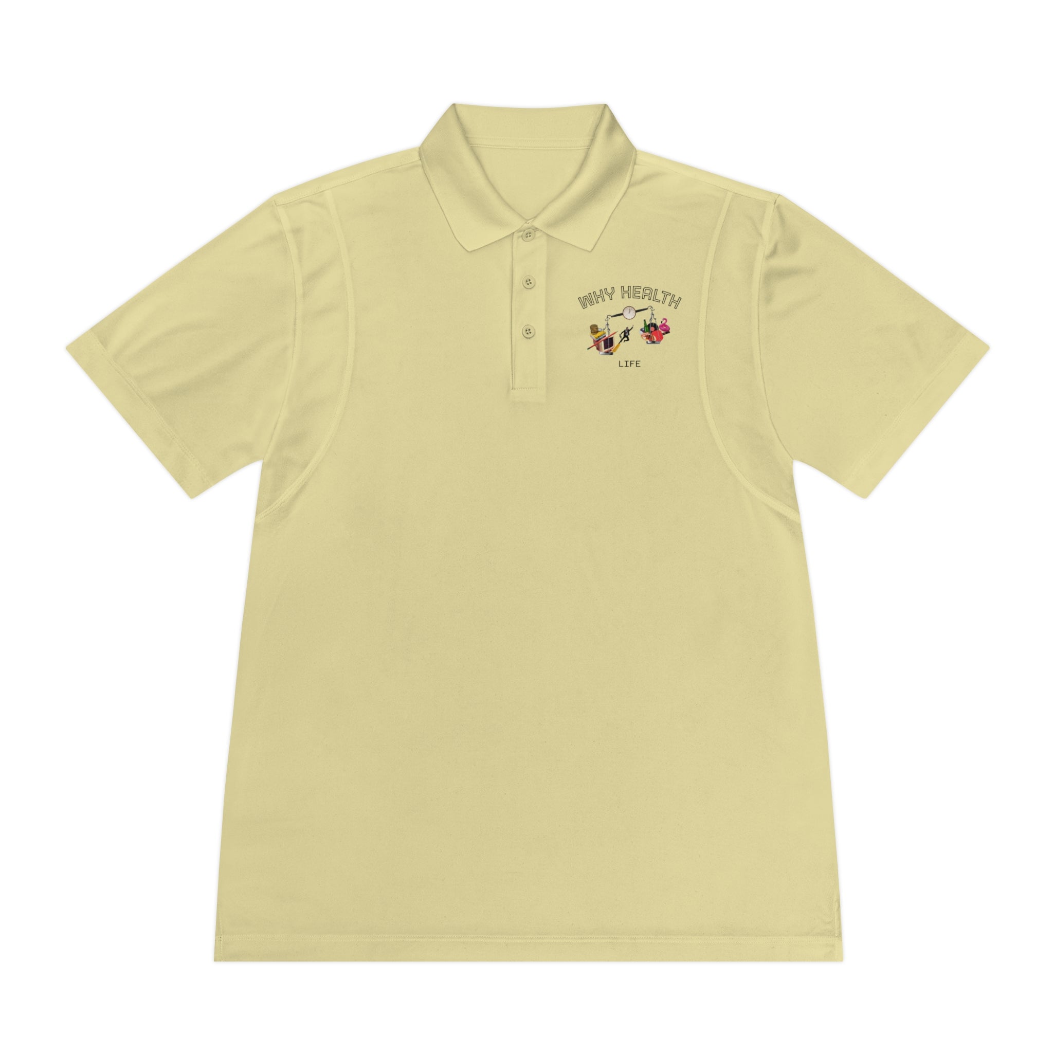 Why Health Logo Polo Shirt — Men's Business Casual Sport Polo