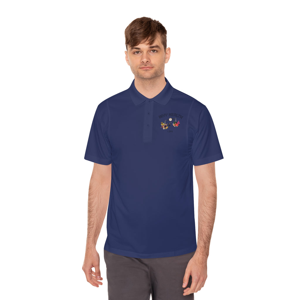 Why Health Logo Polo Shirt — Men's Business Casual Sport Polo