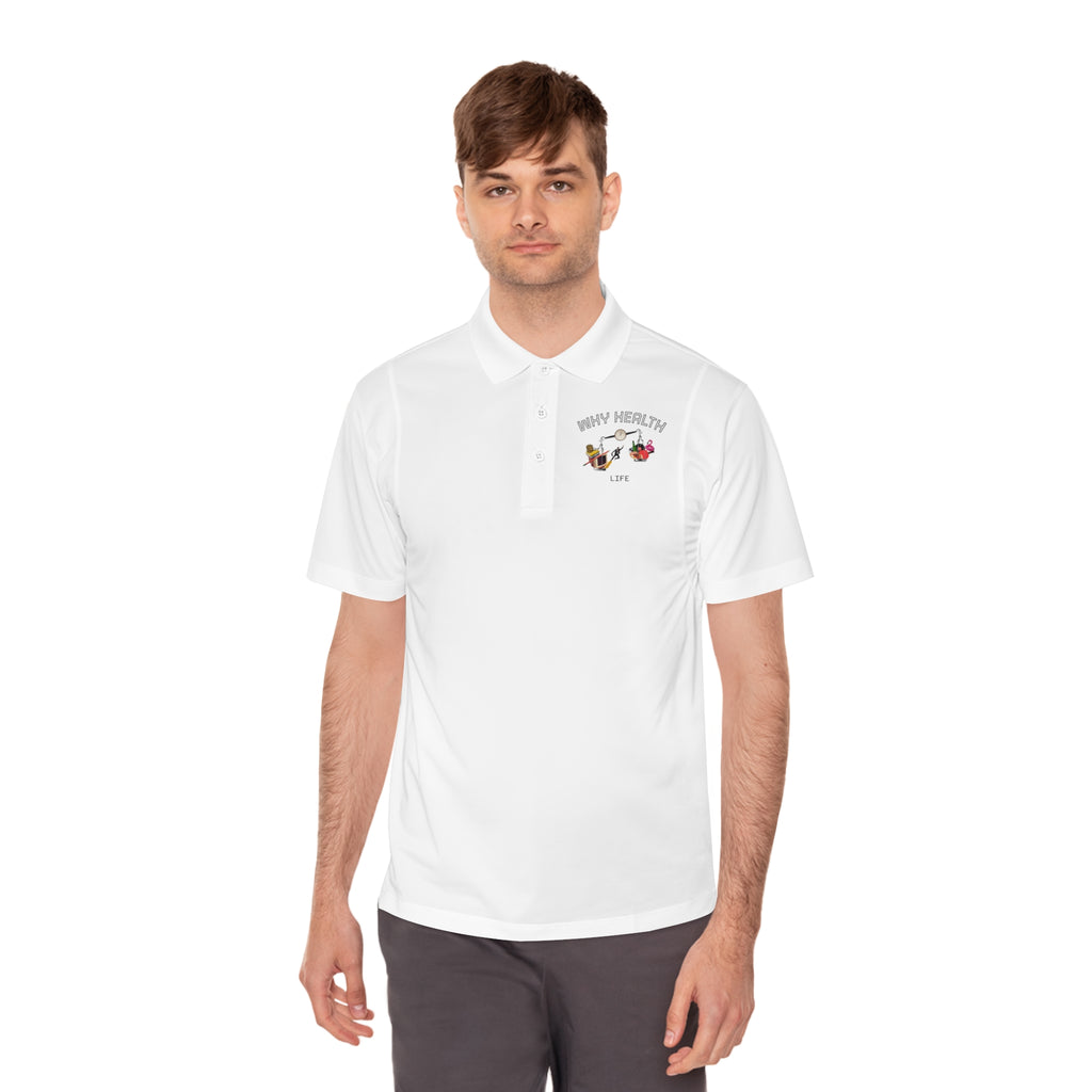 Why Health Logo Polo Shirt — Men's Business Casual Sport Polo