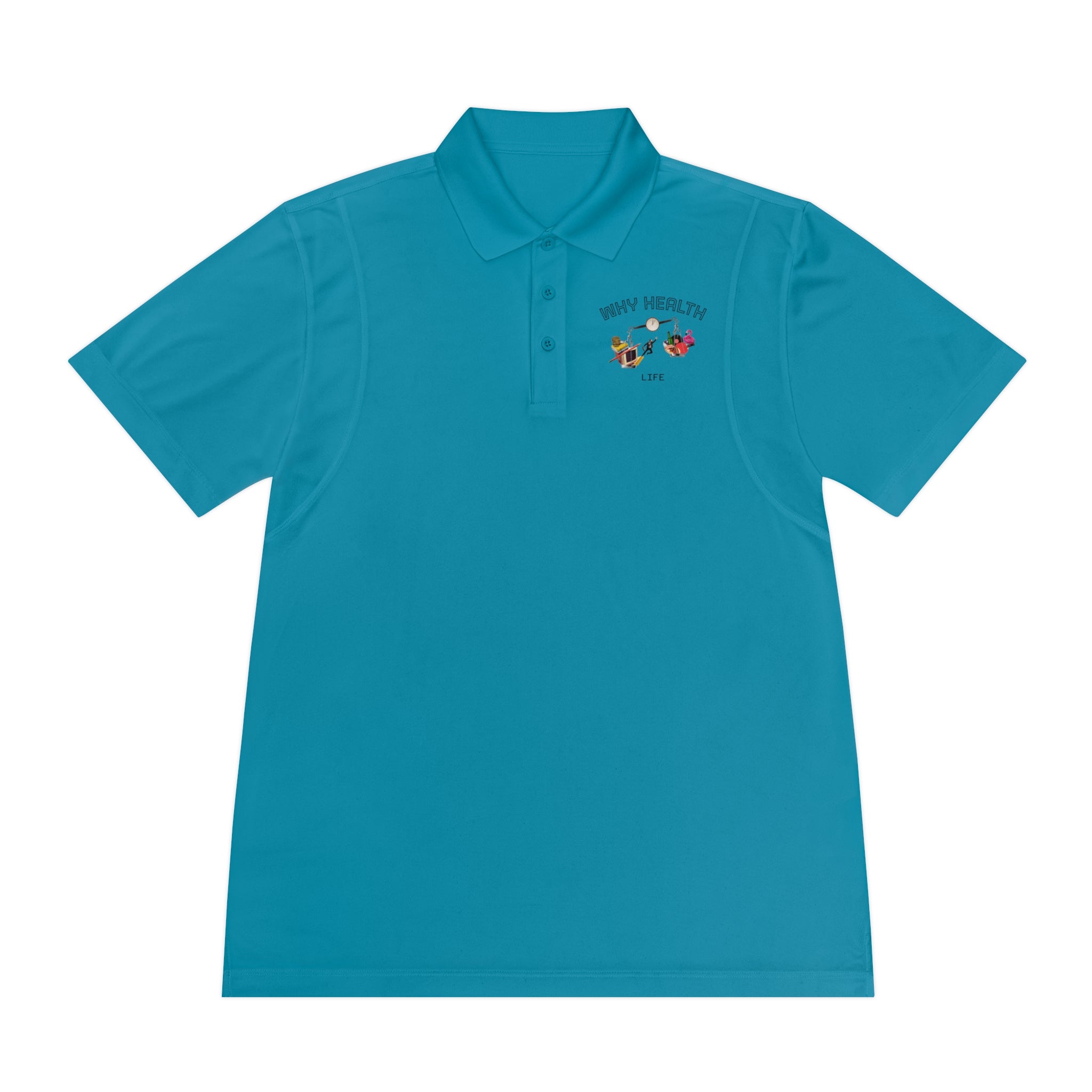 Why Health Logo Polo Shirt — Men's Business Casual Sport Polo