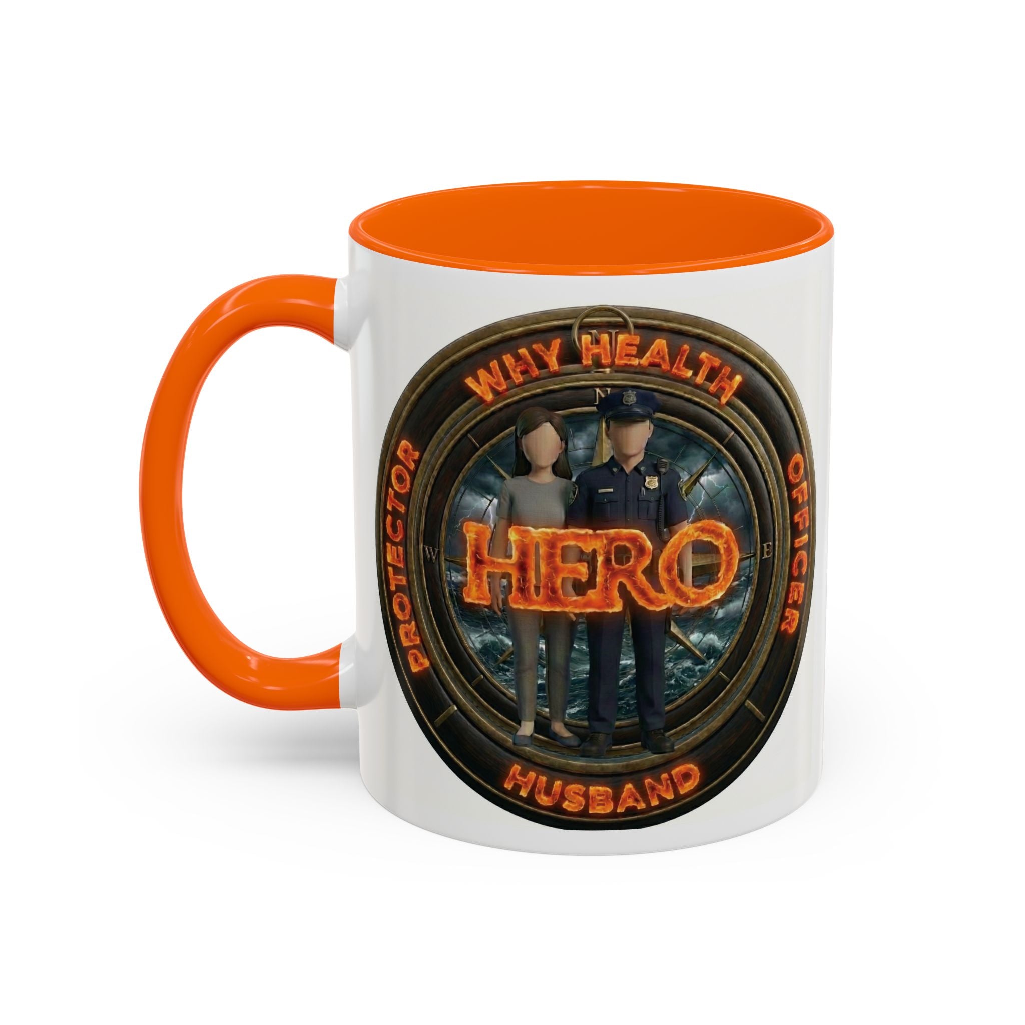 Why Health Hero Coffee Mug — Tribute to Healthcare Workers, Officers & Husbands (11/15oz)