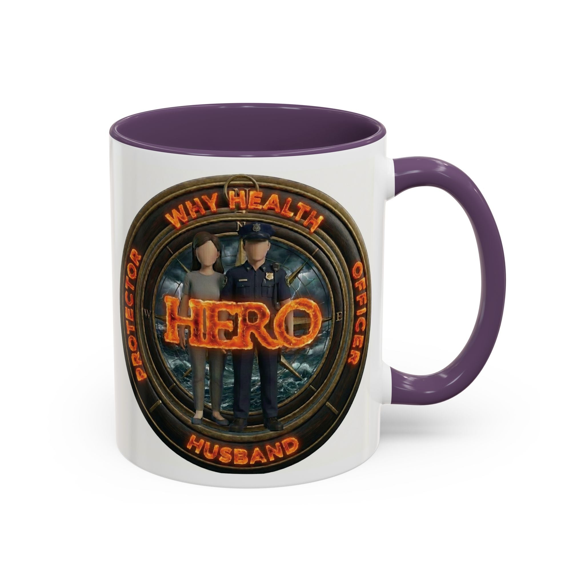 Why Health Hero Coffee Mug — Tribute to Healthcare Workers, Officers & Husbands (11/15oz)