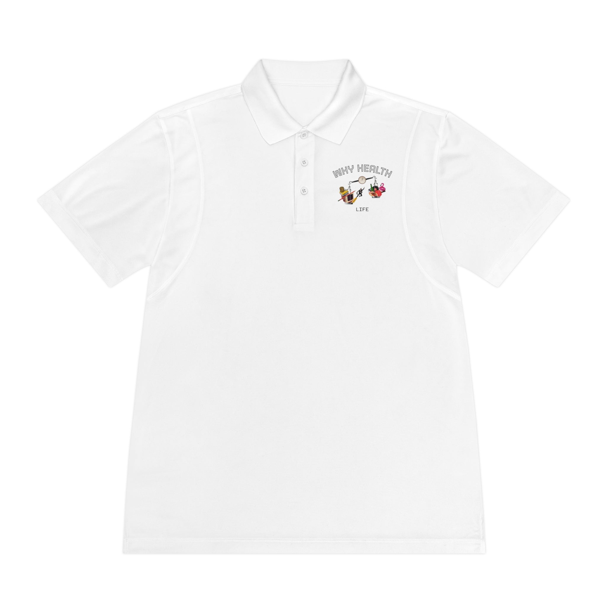 Why Health Logo Polo Shirt — Men's Business Casual Sport Polo