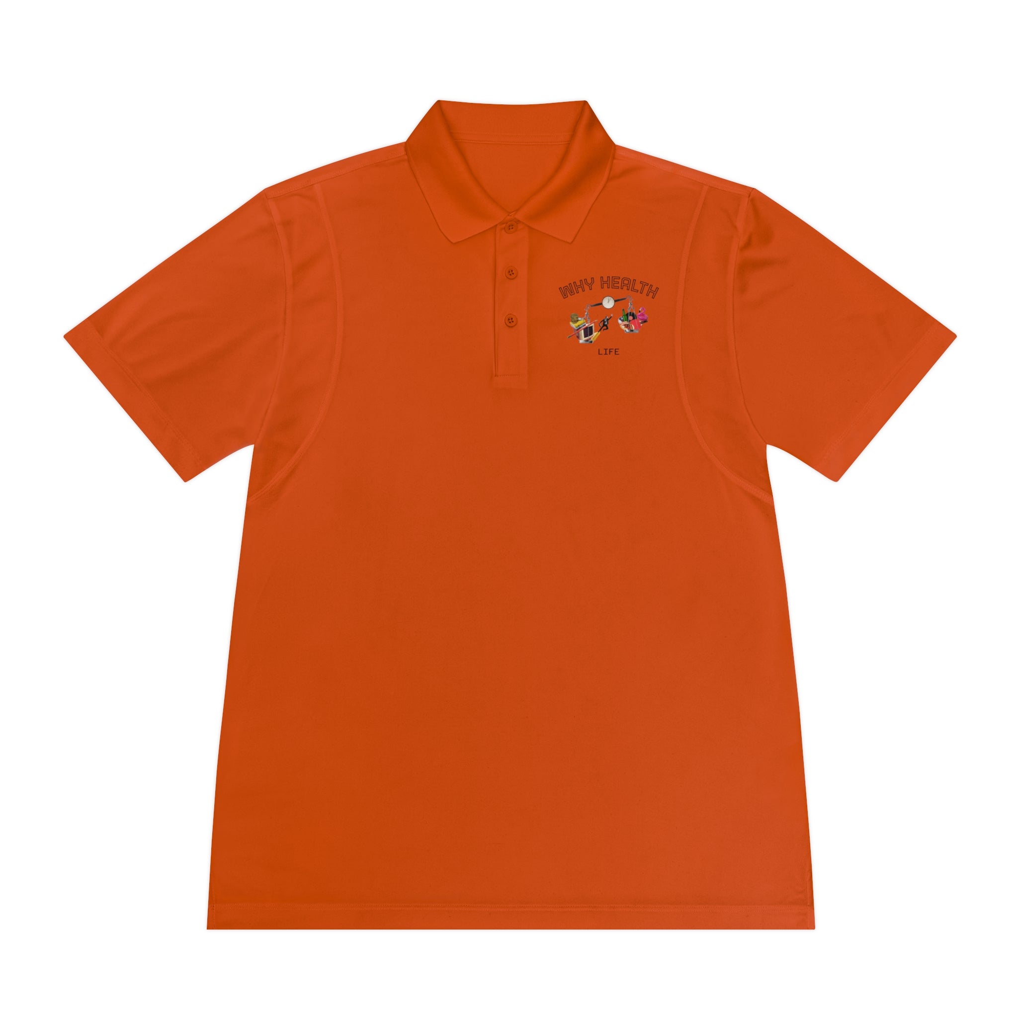 Why Health Logo Polo Shirt — Men's Business Casual Sport Polo
